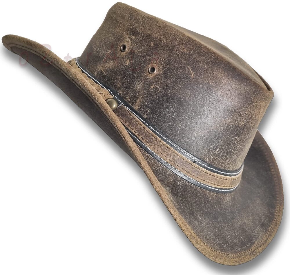 9273 HAT Leather Australian Oiled Outback Aussie Western Cowboy Bushman